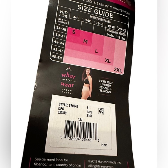 Maidenform Self Expressions Tummy Taming Shapewear Thong Black Size Small NEW - Picture 7 of 9